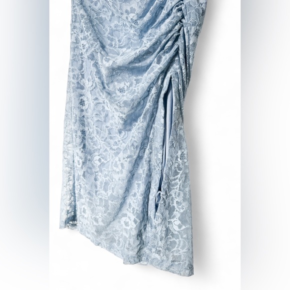 Anthropologie The Maya Ruched Cowl-Neck Dress: Lace Edition Blue Women’s - Large - Picture 12 of 16
